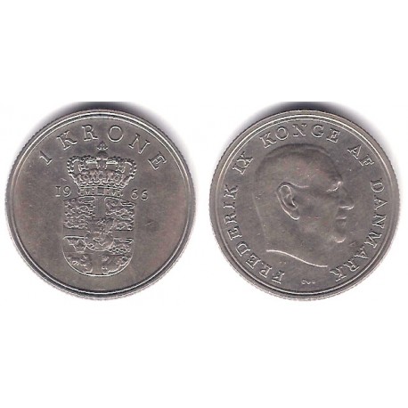 (851.1) Dinamarca. 1966. 1 Krone (MBC)