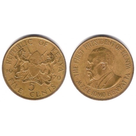 (14) Kenia. 1970. 5 Cents (BC+)