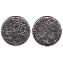 (406) Australia. 2005. 20 Cents (MBC/MBC-)