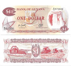 (21g) Guyana. 1966-92. 1 Dollar (SC)