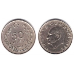 (966) Turquía. 1985. 50 Lira (MBC)