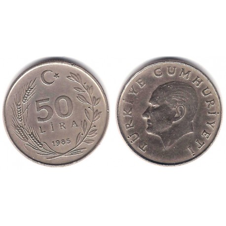(966) Turquía. 1985. 50 Lira (MBC)
