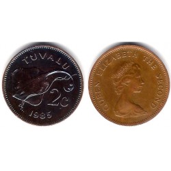 (2) Tuvalu. 1985. 2 Cents (MBC)