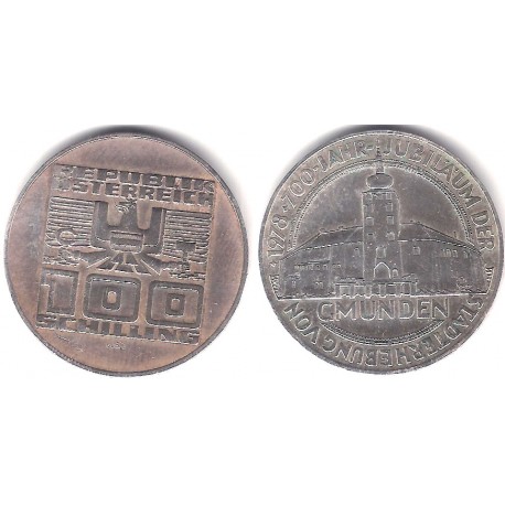 (2938) Austria. 1978. 100 Schilling (MBC+) (Plata)