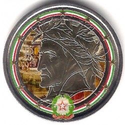 Italia. 2019. 2 Euro (SC) Coloreada