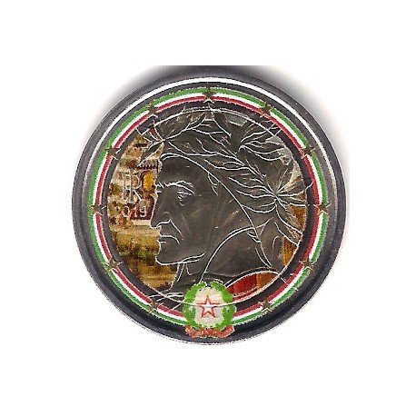 Italia. 2019. 2 Euro (SC) Coloreada