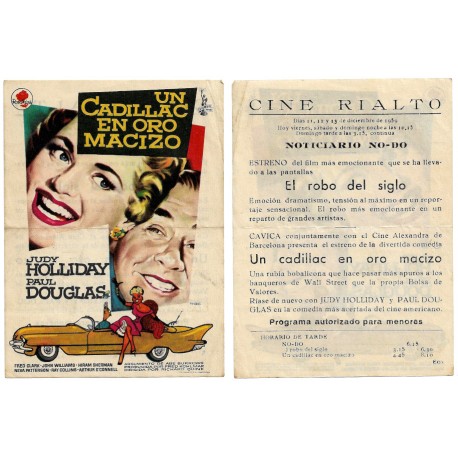 Un Cadillac en oro macizo. 1959. Cine Rialto