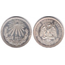 (455) Estados Unidos Mexicanos. 1933. 1 Peso (EBC+) (Plata)