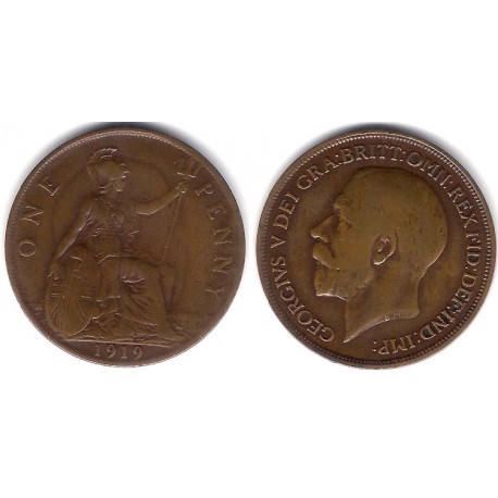 (810) Gran Bretaña. 1919. 1 Penny (BC+)