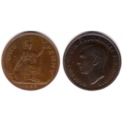 (845) Gran Bretaña. 1945. 1 Penny (BC+)