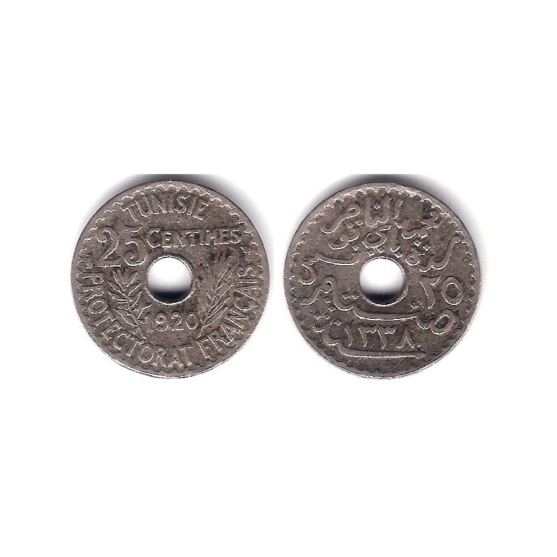 Tuci Moneda (244) República Tunecina. 1920. 25 Centimes (MBC) - Numismática Rovira