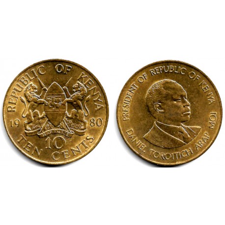 (18) Kenia. 1980. 10 Cents (MBC)