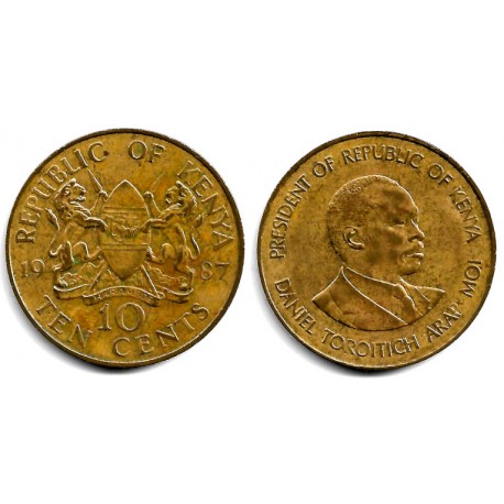 (18) Kenia. 1987. 10 Cents (BC)