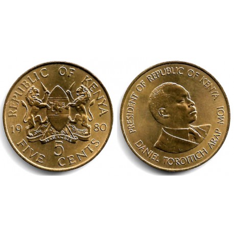 (17) Kenia. 1980. 5 Cents (SC)