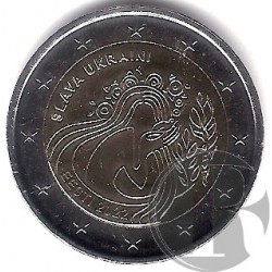 Estonia. 2022. 2 Euro (SC) Gloria a Ucrania