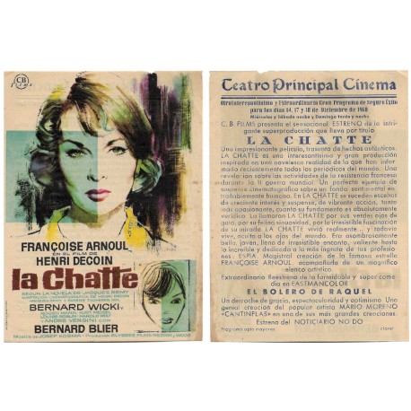 La Chatte. 1960. Teatro Principal Cinema
