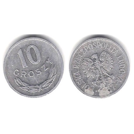 (YAA47) Polonia. 1967. 10 Groszy (MBC)
