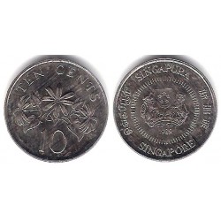 (51) Singapur. 1989. 10 Cents (EBC)