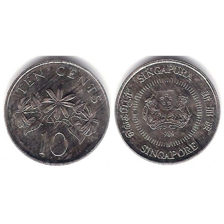 (51) Singapur. 1989. 10 Cents (EBC)