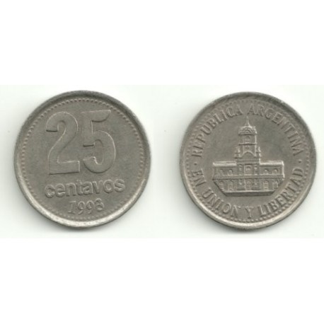 (110a) Argentina. 1993. 25 Centavos (MBC)