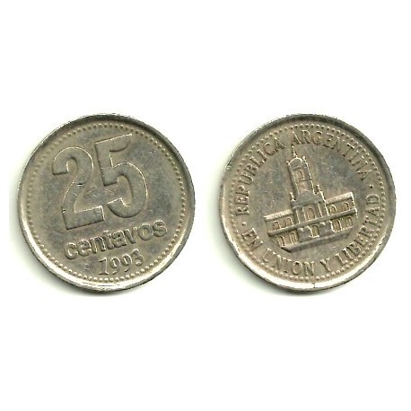 (110a) Argentina. 1993. 25 Centavos (BC)