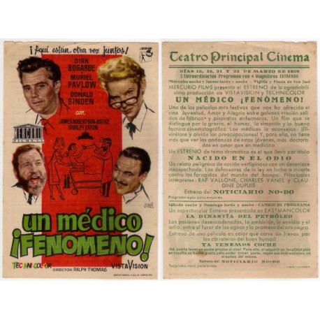 Un Médico ¡Fenómeno!. 1959. Teatro Principal Cinema