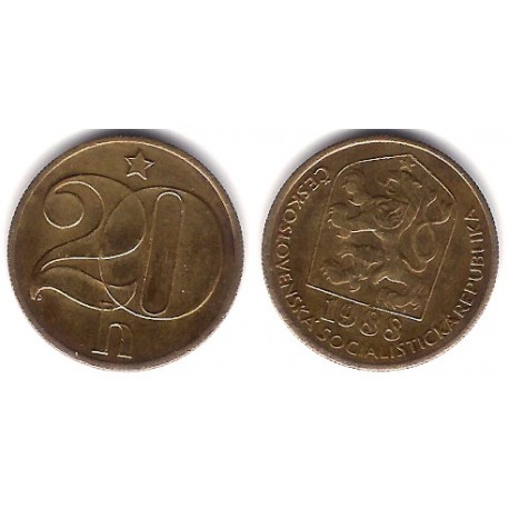 (74) Checoslovaquia. 1988. 20 Haleru (MBC)