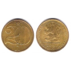 (74) Checoslovaquia. 1987. 20 Haleru (MBC)