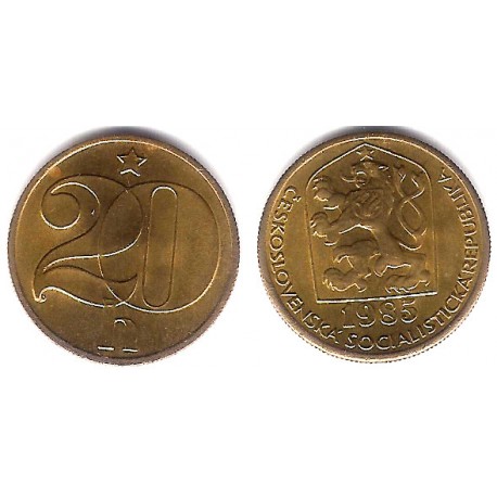 (74) Checoslovaquia. 1985. 20 Haleru (SC)