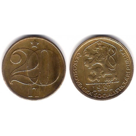 (74) Checoslovaquia. 1981. 20 Haleru (MBC+)
