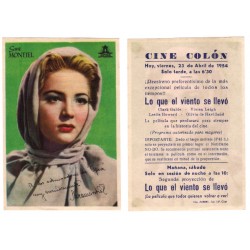 Greta Garbo. Lo que el viento se llevó. 1954. Cine Colón