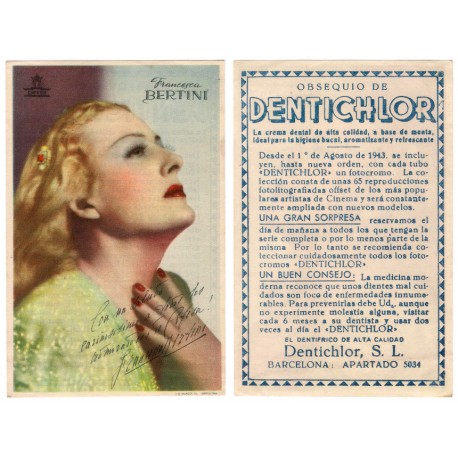 Francesca Bertini. Publicitario