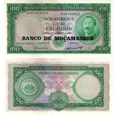 (117) Mozambique. 1976. 100 Escudos (SC)