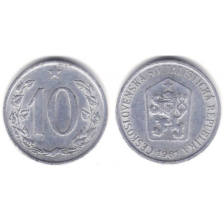 (49.1) Checoslovaquia. 1961. 10 Haleru (MBC)