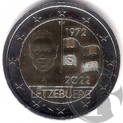 Luxemburgo. 2022. 2 Euro (SC) Bandera Luxemburgo