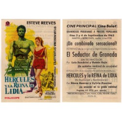 Hércules y la Reina de Lidia. 1963. Cine Principal, Cine Bolet