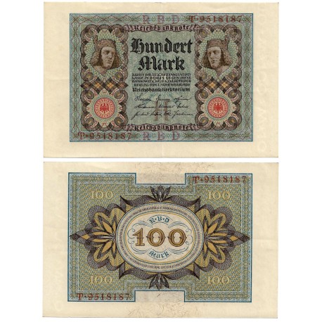 (69a) Imperio Alemán (Weimar).  1920. 100 Mark (EBC)