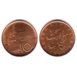 (4) República Checa. 1993. 10 Korun (MBC)