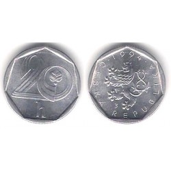 (2.1) República Checa. 1994. 20 Haleru (SC)