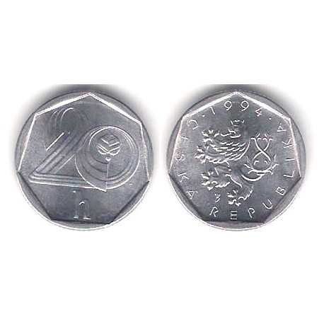 (2.1) República Checa. 1994. 20 Haleru (SC)