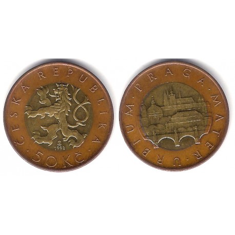 (1) República Checa. 1993. 50 Korun (SC)