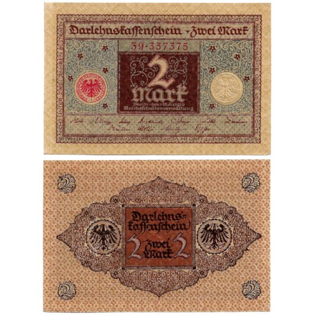 (60) Imperio Alemán (Weimar). 1920. 2 Mark (SC-)