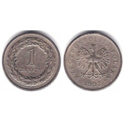 (Y282) Polonia. 1992. 1 Zloty (MBC-)