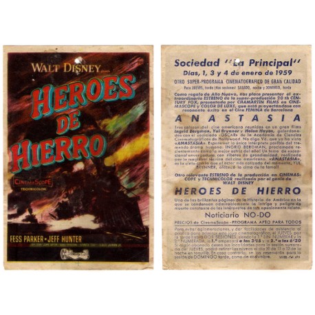 Héroes de Hierro. 1959. Sociedad La Principal