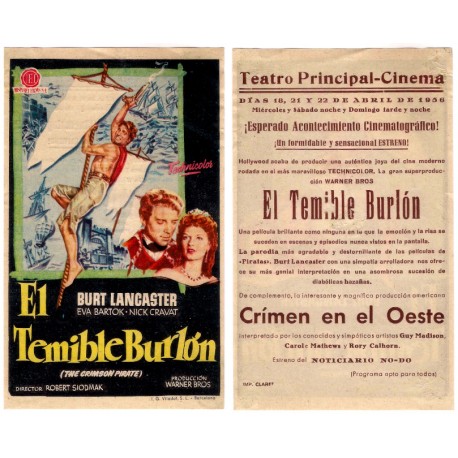 El Temible Burlón. 1956. Teatro Principal Cinema