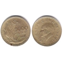 (1025) Turquía. 1992. 5000 Lira (MBC-)
