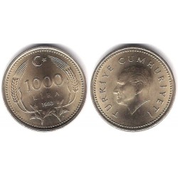 (997) Turquía. 1993. 1000 Lira (EBC)