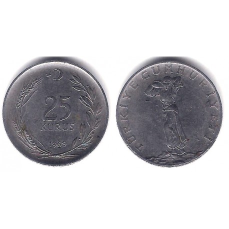 (892.2) Turquía. 1969. 25 Kurus (MBC)