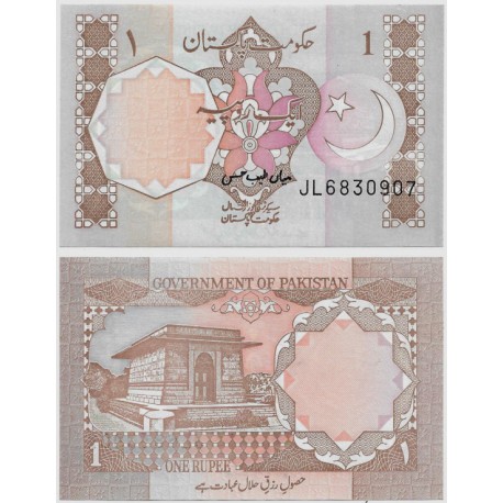 (27m) Pakistán. 1984-2001. 1 Rupee (SC)