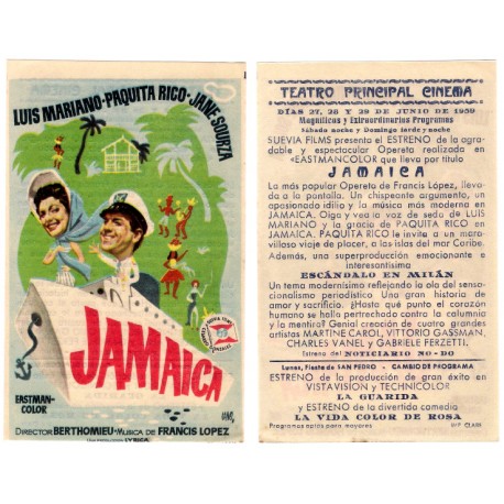 Jamaica. 1959. Teatro Principal Cinema
